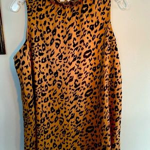 Leopard print blouse medium.